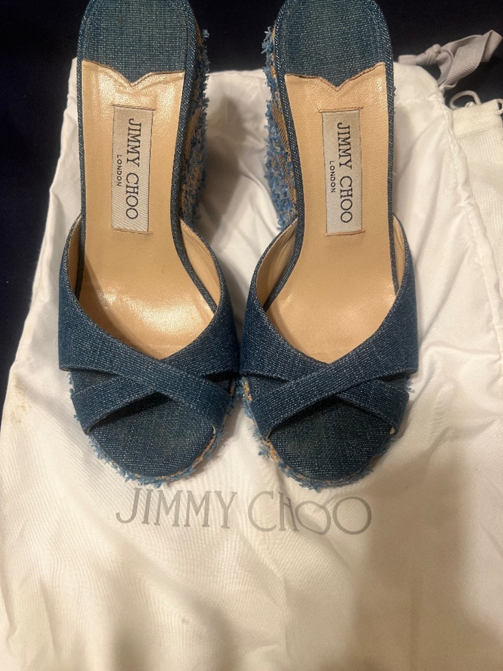 Jimmy Choo Denim wedges